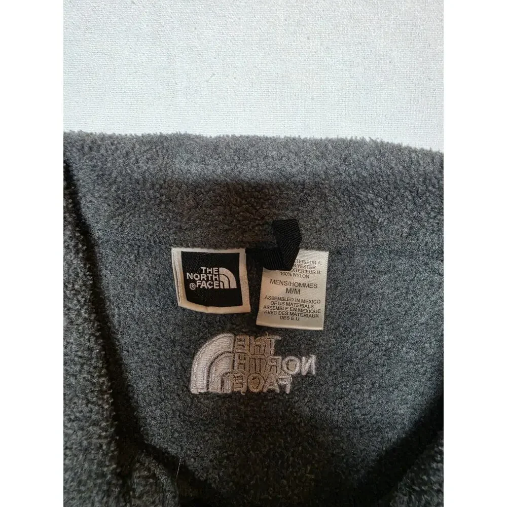 The North Face Grey Fleece Mens Jack Size M